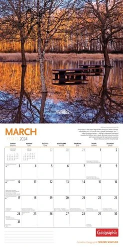 Canadian Geographic Wild Weather 2024 Wall Calendar -Calendars Store b2713323 b55b 4241 8c4f 51a11f1607fc