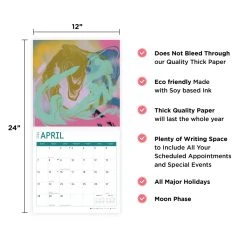 Abstract Art By Justin Victoria 2024 Wall Calendar -Calendars Store bf1ebb55 3d07 48e1 8669 fff6d18c0052