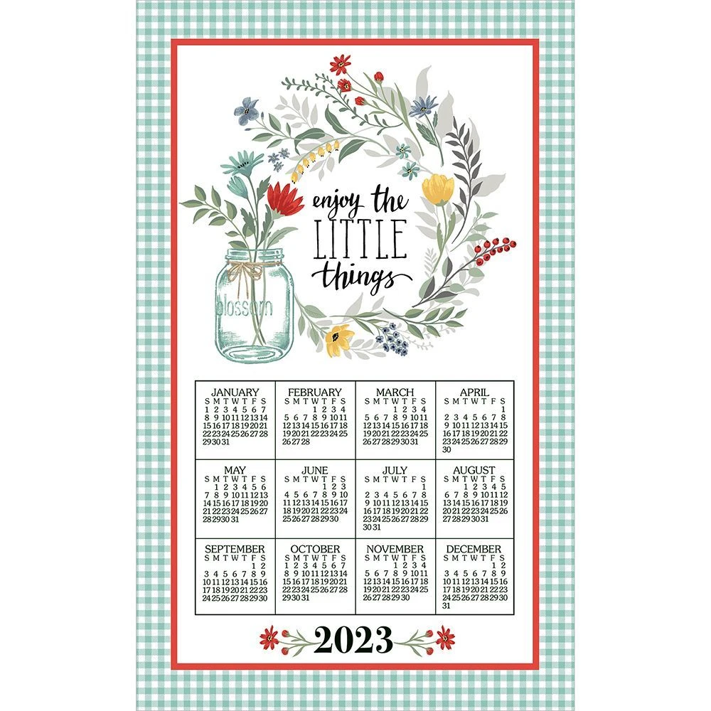 Blooming Thoughts 2023 Calendar Towel 4 Blooming Thoughts 2023 Calendar Towel - Image 2