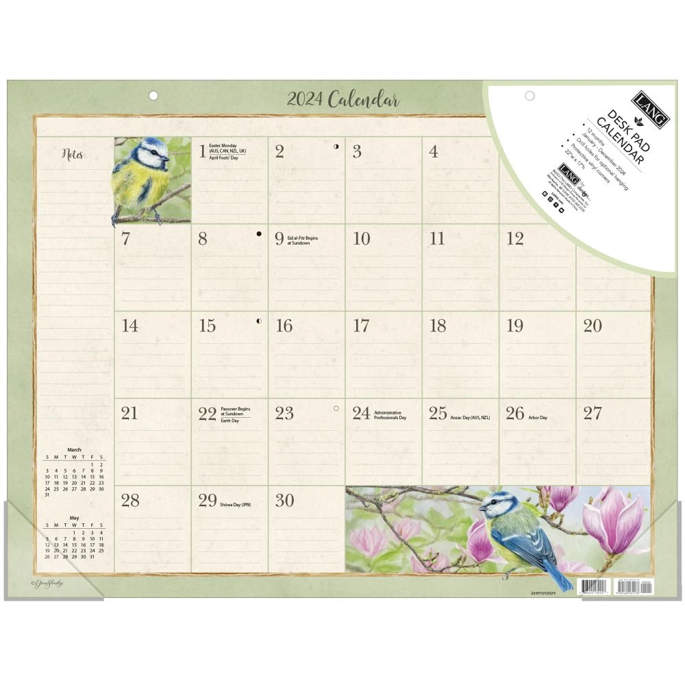Birds In The Garden 2024 Desk Pad 8 Birds In The Garden 2024 Desk Pad - Image 6
