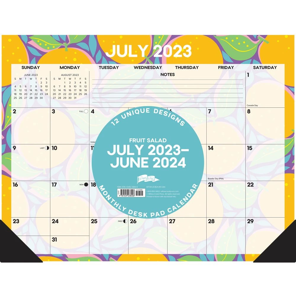 Fruit Salad 2024 Academic Desk Pad 5 Fruit Salad 2024 Academic Desk Pad - Image 3
