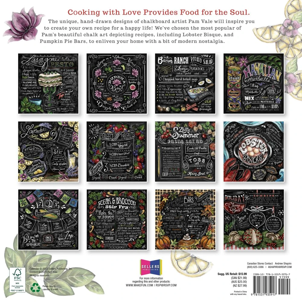 Cooking With Love 2024 Wall Calendar 4 Cooking With Love 2024 Wall Calendar - Image 2