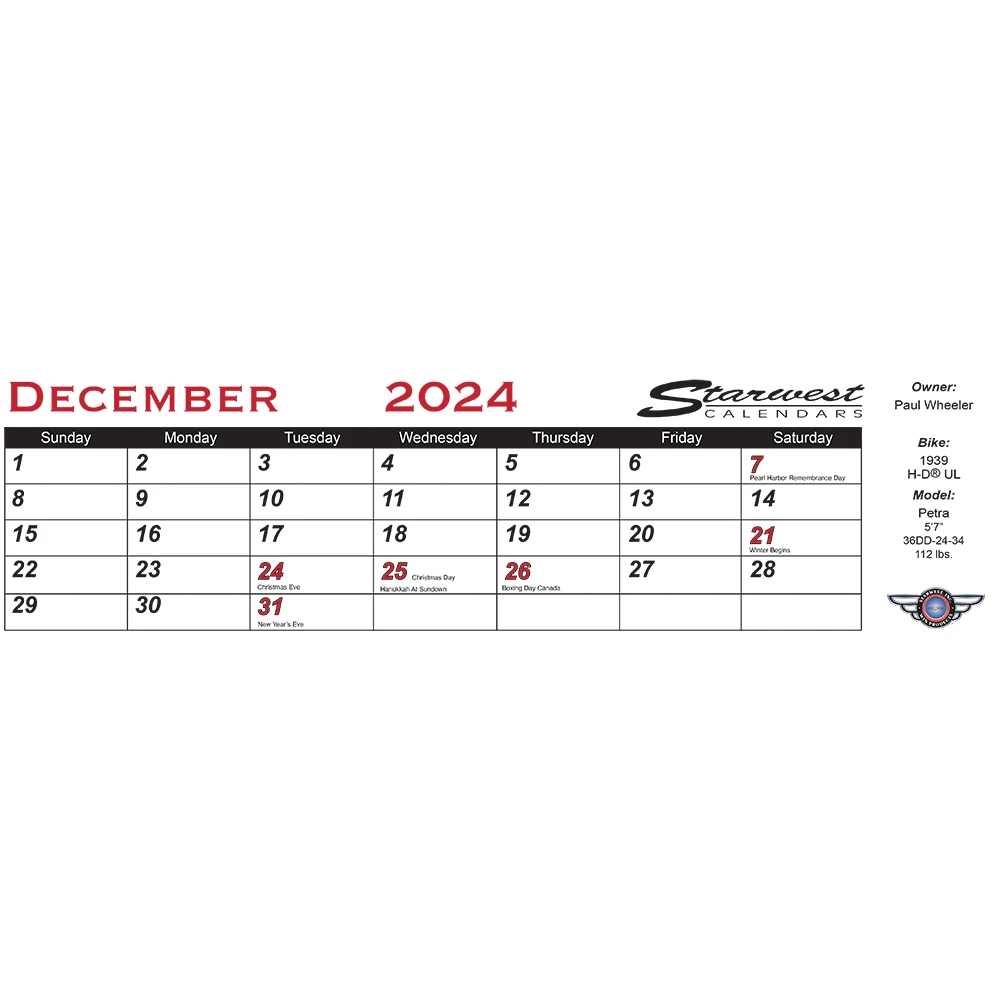 Dreamgirls 2024 Wall Calendar 5 Dreamgirls 2024 Wall Calendar - Image 3