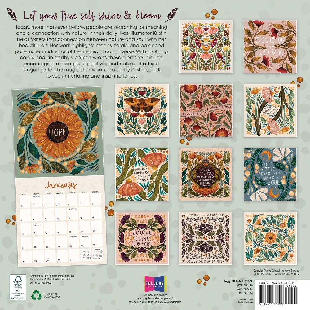 Nature And Hope 2024 Wall Calendar 4 Nature And Hope 2024 Wall Calendar - Image 2