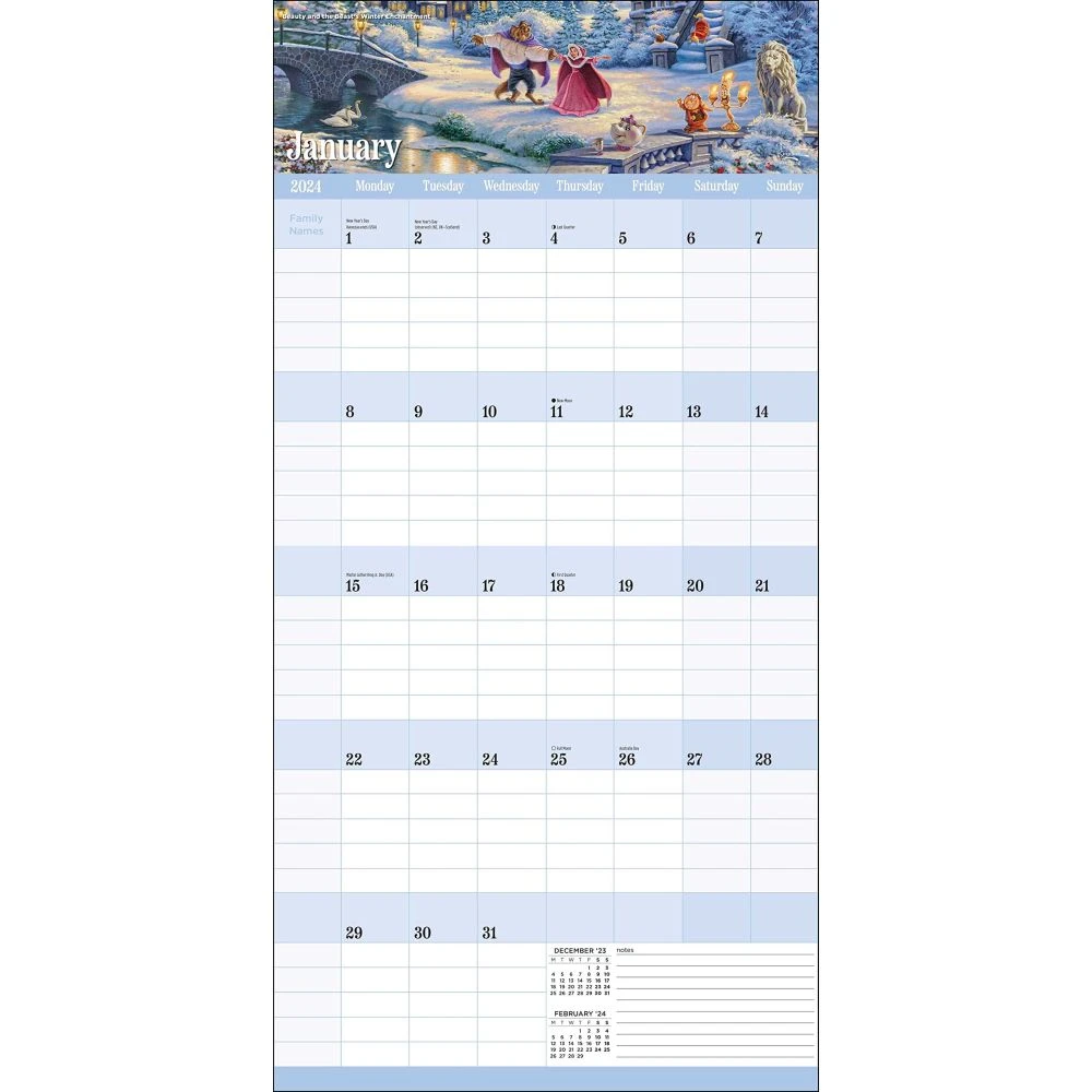 Kinkade Disney Family Organizer 2024 Wall Calendar 6 Kinkade Disney Family Organizer 2024 Wall Calendar - Image 4