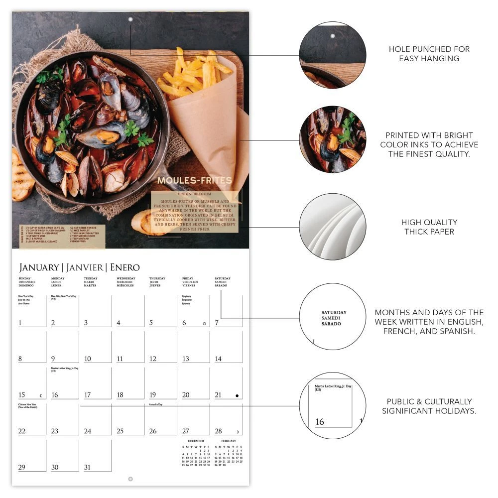 Foodie Adventures 2023 Wall Calendar 12 Foodie Adventures 2023 Wall Calendar - Image 10