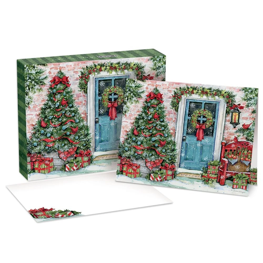 Greenery Greetings Boxed Christmas Cards 5 Greenery Greetings Boxed Christmas Cards - Image 3