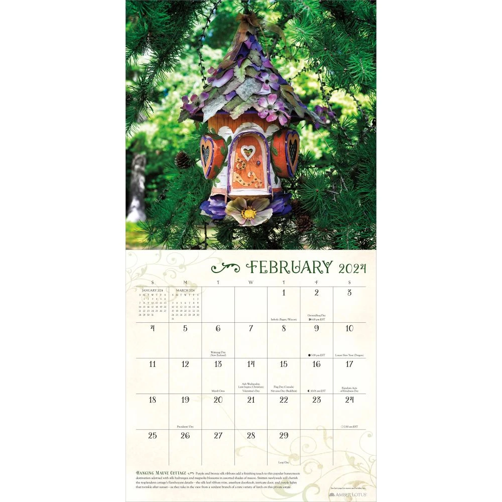 Faerie Houses 2024 Wall Calendar 6 Faerie Houses 2024 Wall Calendar - Image 4