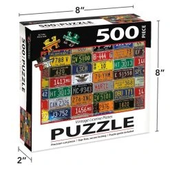 Vintage License Plates 500 Piece Puzzle -Calendars Store e51b160b 6add 4779 8039 3e46a80fe20c