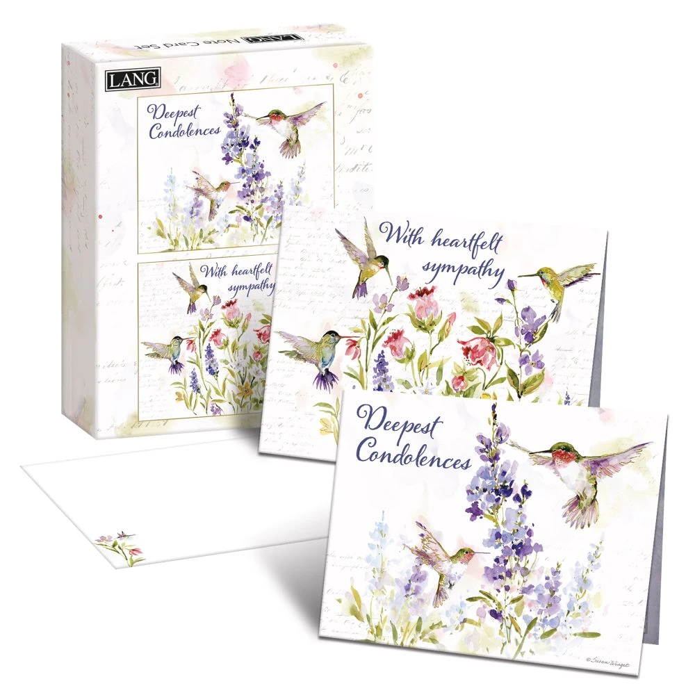 Hummingbird Sympathy Assorted Boxed Note Cards 3 Hummingbird Sympathy Assorted Boxed Note Cards