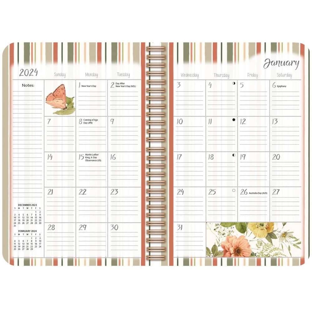 Watercolor Seasons 2024 Engagement Planner 4 Watercolor Seasons 2024 Engagement Planner - Image 2