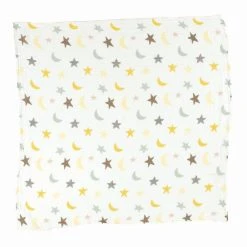 Moon And Stars Swaddle Blanket