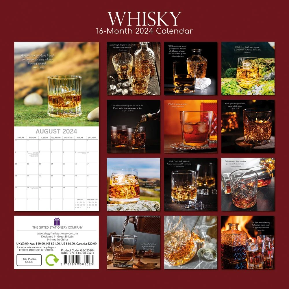 Whisky 2024 Wall Calendar 4 Whisky 2024 Wall Calendar - Image 2