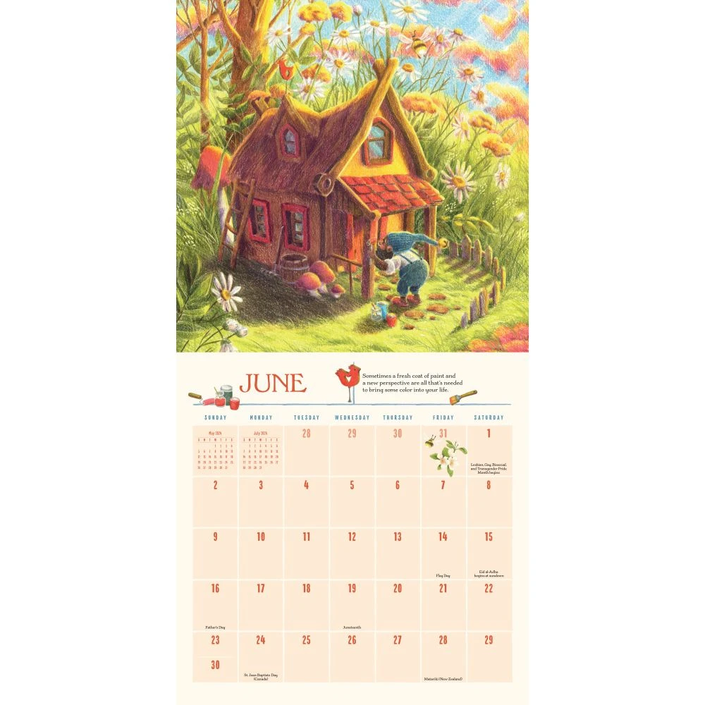 Gnome Life 2024 Wall Calendar 4 Gnome Life 2024 Wall Calendar - Image 2