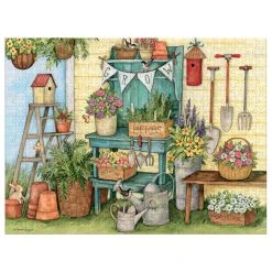 Potter's Bench 500 Piece Puzzle By Susan Winget -Calendars Store ee04dfc7 0e1c 4776 9491 c951ae44e64a