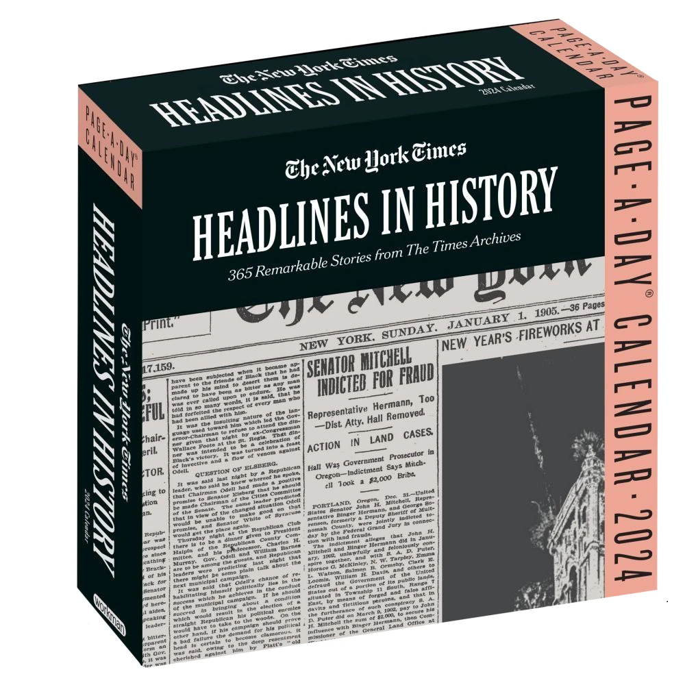 New York Times Headlines In History 2024 Desk Calendar 3 New York Times Headlines In History 2024 Desk Calendar