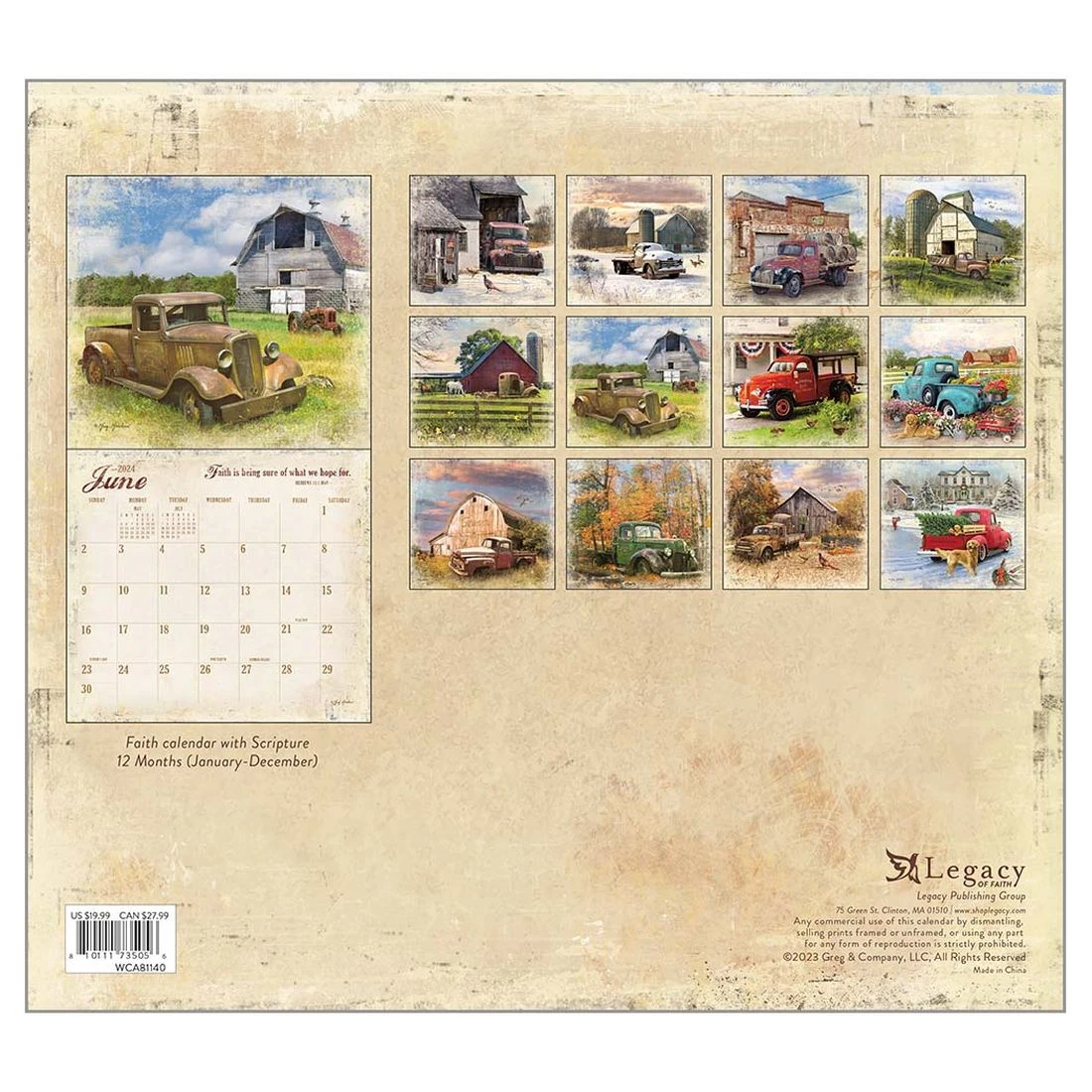 Heartland Blessings 2024 Wall Calendar 4 Heartland Blessings 2024 Wall Calendar - Image 2
