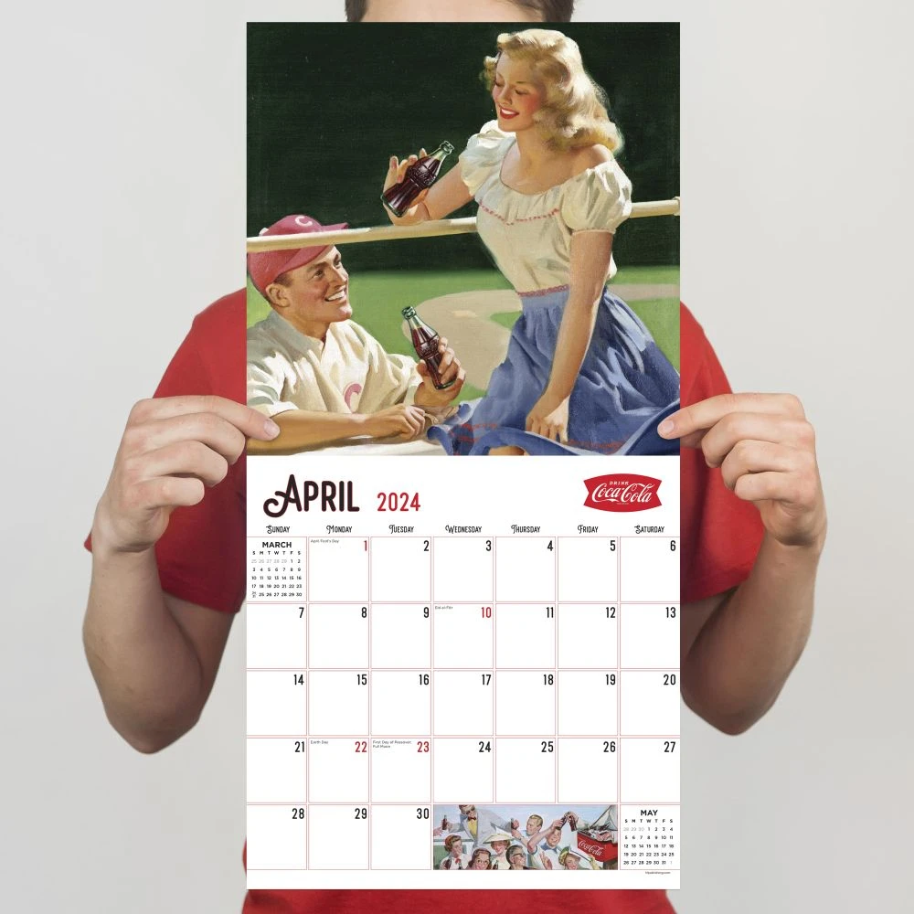 Coca-Cola Anytime Nostalgia 2024 Wall Calendar 7 Coca-Cola Anytime Nostalgia 2024 Wall Calendar - Image 5