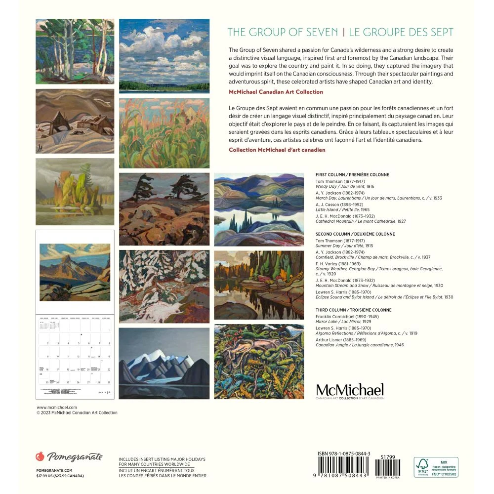 Group Of Seven Special Edition 2024 Wall Calendar 4 Group Of Seven Special Edition 2024 Wall Calendar - Image 2