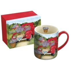 Truckin' Along 14-oz. Mug W/ Decorative Box By Susan Winget