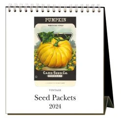 Seed Packets 2024 Easel Desk Calendar